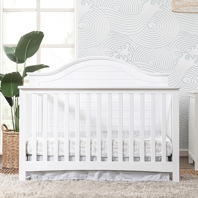 Carter's by DaVinci Nolan 4in1 Convertible Crib in White, Greenguard