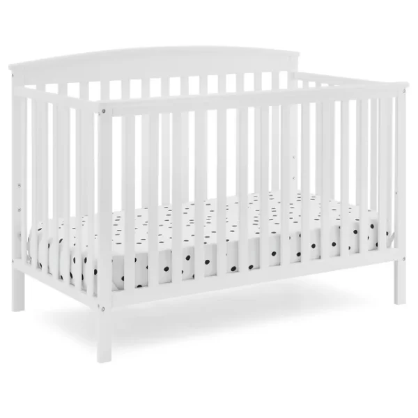 Delta Standard Size 6 in 1 Crib- White-