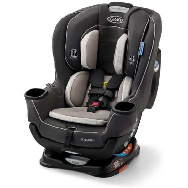 Graco Extend2Fit Convertible Baby Car Seat, Rear and Forward Facing, Adjustable Extension Panel for Extra Legroom, Redmond