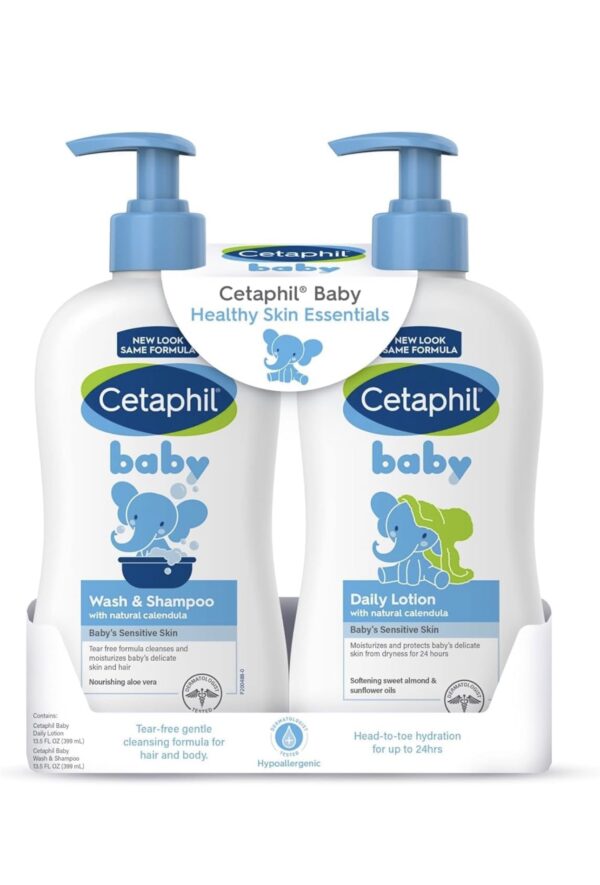 Cetaphil Baby Wash & Shampoo Plus Body Lotion