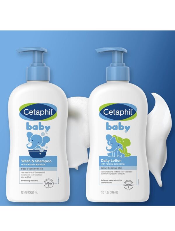 Cetaphil Baby Wash & Shampoo Plus Body Lotion - Image 3