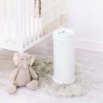 Ubbi Steel Odour Locking, No Special Bag Required Money Saving, Awards-Winning, Modern Design, Registry Must-Have Diaper Pail, White