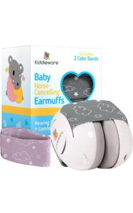 Kiddieware Baby Ear Muffs Noise Protection, Baby Headphones for Noise ages 0-24, Baby Noise Cancelling Headphones