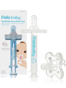 Frida Baby Medicine Pacifier, Medi Frida Baby Medicine Syringe & Accu-Dose Pacifier, Baby Medicine Dispenser for Mess & Fuss Free Use