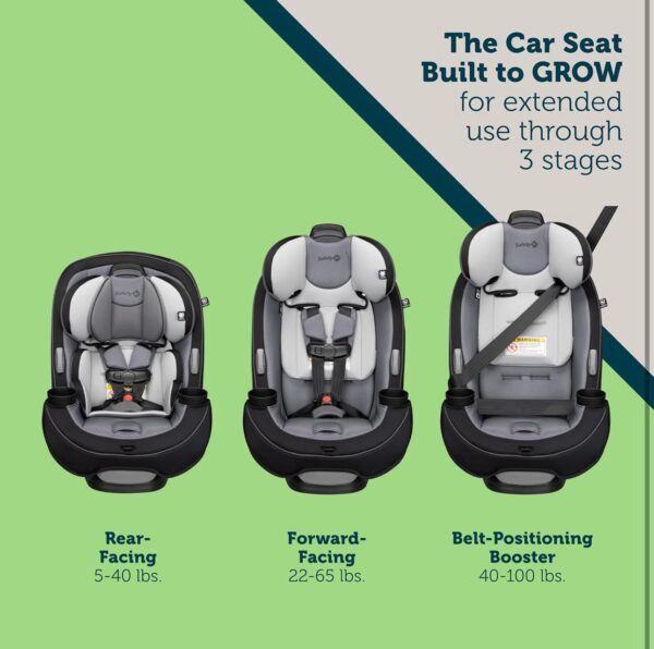 Safety 1st Grow and Go All-in-One Convertible Car Seat, Rear Facing & Forward Facing Car Seat. Newborn to 100 pounds. - Image 2