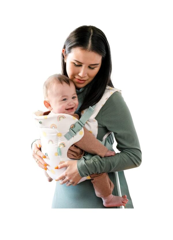 Infantino Flip Advanced 4-in-1 Baby Carrier - Ergonomic, Convertible, Face-in and Face-Out Front and Back Baby Carrier for Newborn to Toddler 8-32 lbs, Rainbow