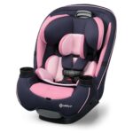 Safety 1st Grow and Go All-in-One Slim Convertible Car Seat, Rear Facing, 5-40 lbs, Forward Facing (30–65 lbs), High Back Booster Seat 40-100 pounds, Vineyard Girl
