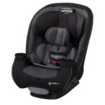 Safety 1st Grow and Go All-in-One Slim Convertible Car Seat, Rear Facing, 5-40 lbs, Forward Facing (30–65 lbs), High Back Booster Seat 40-100 pounds, Black Phantom