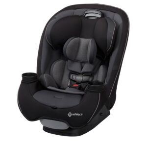 Safety 1st Grow and Go All-in-One Slim Convertible Car Seat, Rear Facing, 5-40 lbs, Forward Facing (30–65 lbs), High Back Booster Seat 40-100 pounds, Black Phantom