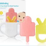 Frida Baby Silicone Teething Toys, 4-in-1 Teether for Babies & Infants, Teething Relief for 0-18 Months, Not-Too-Cold-to-Hold Baby Teether, BPA-Free