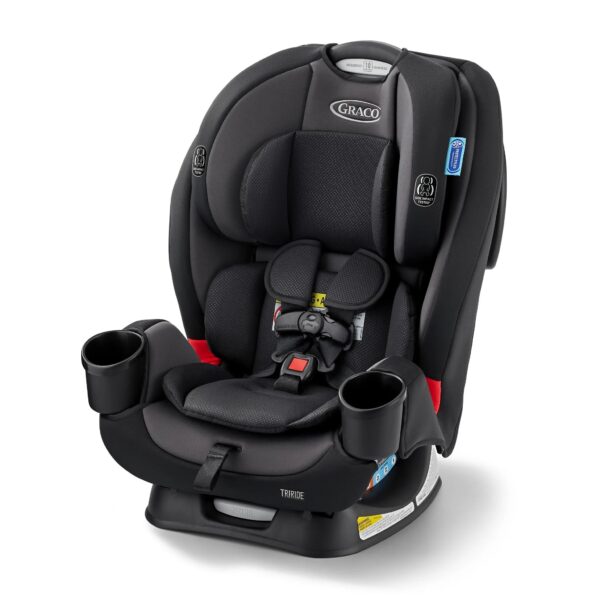 Graco® TriRide 3-in-1 Reclining Car Seat, - Rear & Forward Facing Car Seat, Highback Booster, Adjustable Headrest, Kipling, Newborn to 100 pounds