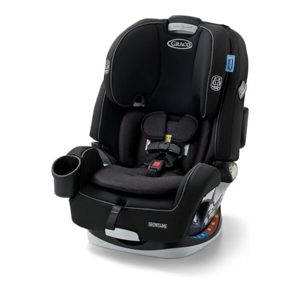Graco Grows4Me 4-in-1 Convertible Car Seat, 10 Years of Use - Infant Car Seat to Toddler, 4 Stages of Use - Rear Facing, Forward Facing, High Back Booster, Backless Booster Seat, West Point Design