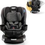 Graco EasyTurn 360 2-in-1 Rotating Convertible Car Seat, 360 Degree Rotating Infant to Toddler Rotating Car Seat, 2 Modes Rear and Forward Facing, Slim Design, Cyran
